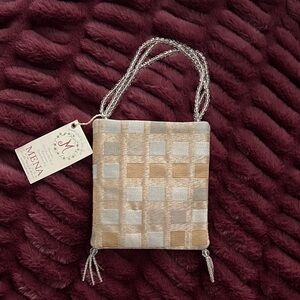 Gold with beaded handle evening Women's Bag